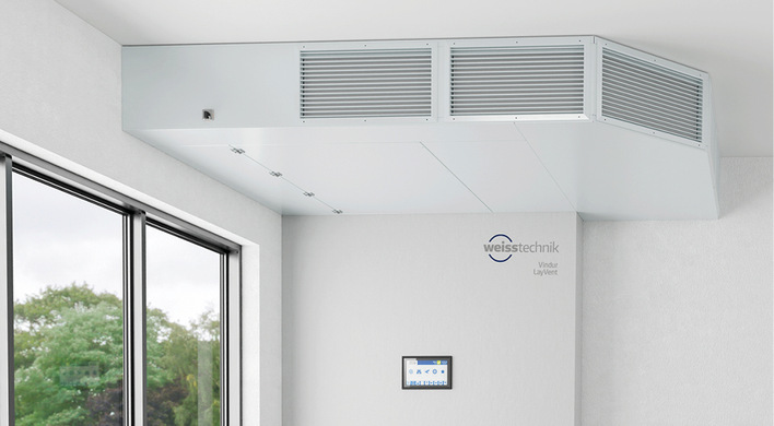 Eine optimale Lufthygiene mit höchstmöglichem Infektionsschutz soll das Schichtlüftungsgerät Vindur Lay Vent in Klassenräumen sicherstellen.