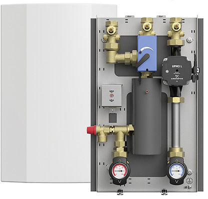 Der Boost Bloc erhöht mit einer elektrischen Heizpatrone die Temperatur in Heizungs- und Warmwassernetzen, zum Beispiel von Wärmepumpen oder Solarwärmeanlagen.