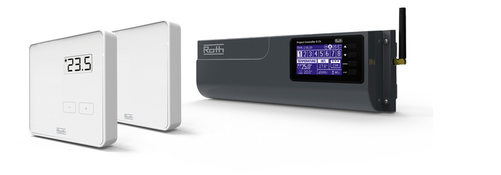 Das neue Regelungssystem EnergyLogic Projectline der Buchenauer Roth Werke ermöglicht die individuelle Einzelraumregelung von Flächenheizsystemen.