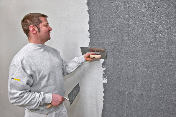 Der Unterputz Sto Armat Classic plus lässt sich wegen seines guten Füllvermögens und dem hervorragenden Aufziehverhalten leicht verarbeiten.