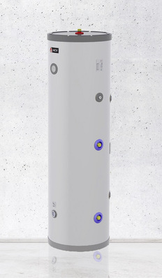 Candra +300 ist mit großen Wärmetauscherflächen als Trinkwasserspeicher für Wärmepumpen konzipiert.