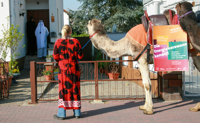 Nein, hier macht nicht der Zirkus auf seine abendliche Vorstellung aufmerksam, sondern die Energieberater der Stadt Viernheim auf die Vorteile einer Vor-Ort-Beratung. Energiekarawane nannte sich die Idee. Seitdem zieht die unter der Bezeichnung „Aufsuchende Energieberatung“ durch die Republik.
