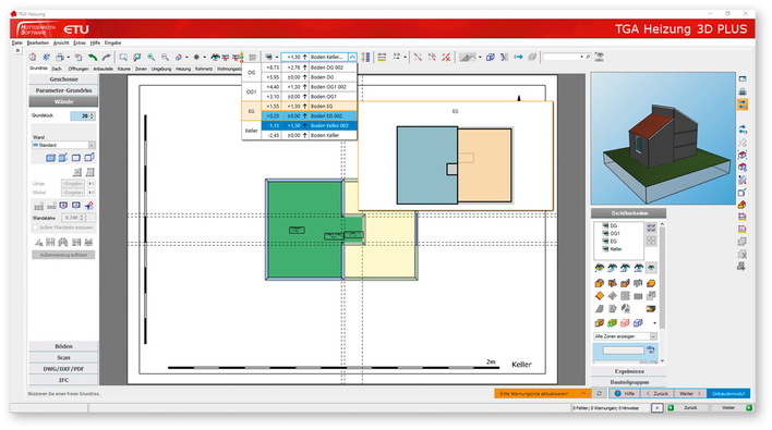 Mit der CAD-Lösung Hott Cad kann eine Gebäudeerfassung präzise durchgeführt werden.