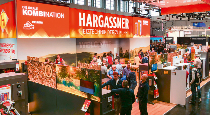 Als Hotspot für ökologisches Heizen präsentiert sich Hargassner.