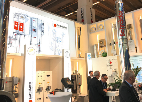 Auch Schräder ist dieses Jahr bei der ISH dabei und stellt in Halle 11.0 am Stand D06 aus.