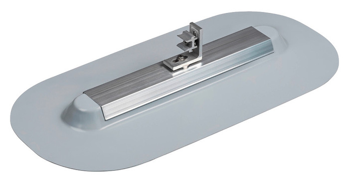 Die Montageschiene Evatec Solar, die bei der Montage der PV-Module nicht in das Dachgewerk eingreift.