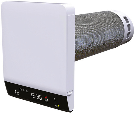 Blauberg Ventilatoren präsentiert zentrale und dezentrale Lüftungssysteme, darunter die Reneo-Serie und das Einzelraumgerät Freshpoint mit Wärmerückgewinnung.