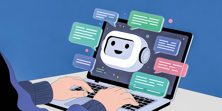 Die KI als digitaler Assistent: Sie schreibt und ordnet, während der Fachmann prüft und entscheidet.
