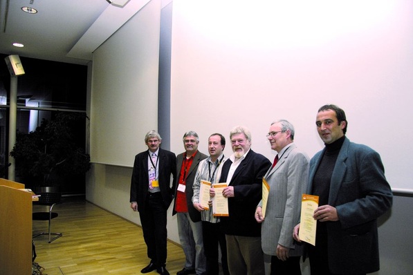 v. l.: Fred Weigl (GIH-Bundesvorsitzender), Gerd Kicherer, Norbert Koch, Karl-Wilhelm Lindner, Herbert Stapff, Achim Zitzmann