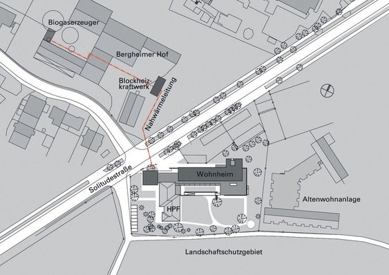 Lageplan, M 1:750