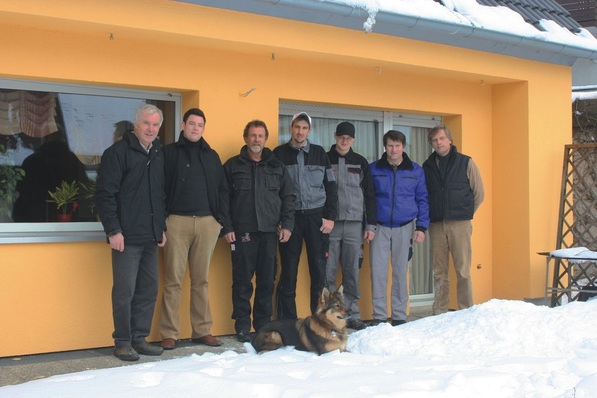 Energieberater Gerd Keimel (l.) mit Partnern aus dem Netzwerk