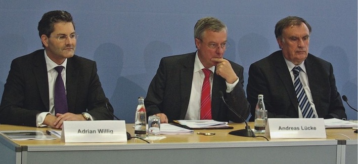 V.l.: Adrian Willig, stellvertretender Geschäftsführer des IWO, Andreas Lücke, Hauptgeschäftsführer BDH, Prof. Manfred Kleemann, RWTH Aachen.