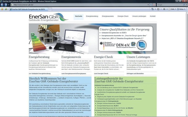 Die „Visitenkarte“ im Internet ergänzt konventionelle Marketing-Aktivitäten in idealer Weise