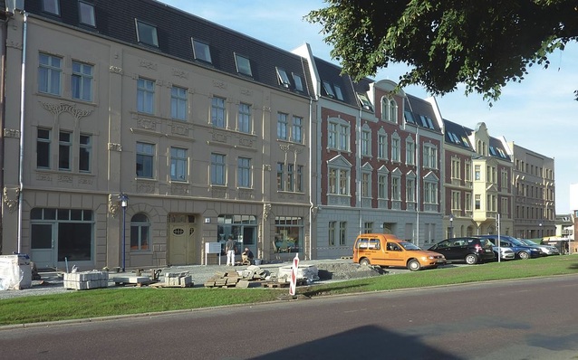 Das Gründerzeit-Ensemble aus vier Stadthäusern erstrahlt nach Abschluss der Mustersanierung in neuem Glanz