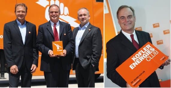 KE-Club-Gründer Georg Kofler (r.) und Club-Chef Peter Vest (l. a.)