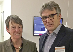 
Der neue GIH-Vorsitzende Jürgen Leppig im Gespräch mit Bundesumweltministerin Hendricks
