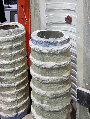 



 Von den aktuell zur Verfügung stehenden Verfüllmaterialien – im Bild Proben der Materialprüfungs- und Forschungsanstalt am KIT Karlsruhe – geht ein hohes Risiko aus.
