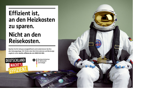 
Aktionsplakat der neuen Kampagne: Sie soll Bürger mit flotten Sprüchen für Energieeffizienz begeistern.
