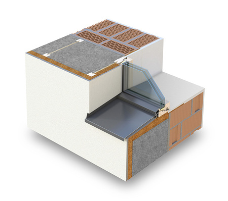 
1
 Wanddämmung und Fensteranschluss gehen bei dem neuen Bausystem ineinander über. Eine Gipsfaserplatte deckt den Spalt zwischen der alten, inneren Putzkante und dem neuen Blendrahmen ab. Es muss also auf der Innenseite der Leibung weder Putz abgeschlagen noch die innere Putzkante erneuert werden. Die Bewohner bleiben von Lärm und Schmutz bei der sehr schnellen Montage weitgehend verschont.



