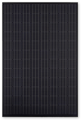 



Kuro, das japanische Wort für schwarz, steht für die Optik des PV-Moduls Hit Kuro: Außer den Solarzellen und der Rückseitenfolie sind auch die Modulrahmen schwarz.
