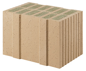 



Wienerberger hat seine mit Dämmstoff verfüllten Ziegel wie den Poroton-Planziegel S8-MW in der Produktfamilie Energy+ zusammengefasst.
