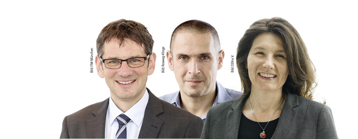 
v. l.: Prof. Dr.-Ing. Andreas Holm, 1. Vorsitzender der Gesellschaft für Rationelle Energieverwendung e. V.



Prof. Eike Roswag-Klinge, Natural Building Lab TU Berlin



Marita Klempnow, Vorstandssprecherin des DEN e. V.
