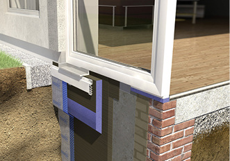 



Der Abdichtungs-Allrounder MB 2K von Remmers dichtet bodentiefe Fenster ab.
