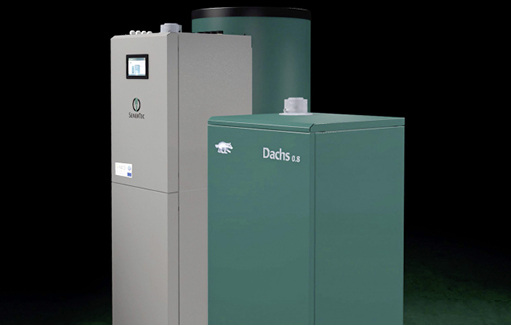 



Die KWK-Anlage mit einer thermischen Leistung von 1100 W und elektrischer Nennleistung von 750 W eignet sich besonders für Ein- und Zweifamilienhäuser mit geringem Wärmebedarf.
